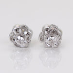 Load image into Gallery viewer, Pearl Stud Diamond Earrings In 14kt Solid Gold, Gemstone Earrings With Natural Diamonds, Certified Jewelry