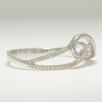 Load image into Gallery viewer, Infinity Loop Diamond Ring, 14k Solid Gold, Natural Diamonds, Stackable Band Ring, Everyday Minimalist Jewelry