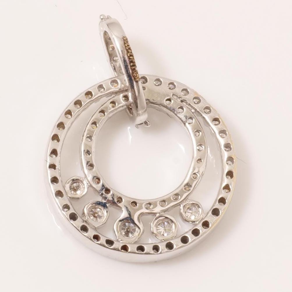 Circle Diamond Halo Pendant, 14k Solid Gold, Natural Diamonds, Bezel Set Necklace, Everyday Minimalistic Stackable Pendant