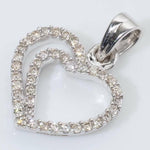 Load image into Gallery viewer, Heart Diamond Pendant, 14k Solid Gold, Natural Diamonds, Love Layering Minimalist Chain Necklace, Everyday Stackable Jewelry, Gift for Her