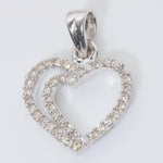 Load image into Gallery viewer, Heart Diamond Pendant, 14k Solid Gold, Natural Diamonds, Love Layering Minimalist Chain Necklace, Everyday Stackable Jewelry, Gift for Her