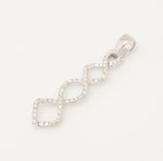 Load image into Gallery viewer, Linking Geometric Natural Diamond Pendant: 14k Solid Gold Everyday Minimalist Necklace, Certified Jewelry