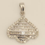 Load image into Gallery viewer, Flower Petal Pendant Necklace, 14k Solid Gold, Natural Diamonds, Illusion Pendant, Minimalist Layering Jewelry, Ready To Ship, IGI Certified