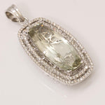 Load image into Gallery viewer, Amethyst Halo Natural Diamond Pendant: 14k Solid Gold Oval Gemstone Filigree Jewellery, Certified Jewelry, Ready To Ship