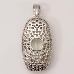 Load image into Gallery viewer, Amethyst Halo Natural Diamond Pendant: 14k Solid Gold Oval Gemstone Filigree Jewellery, Certified Jewelry, Ready To Ship