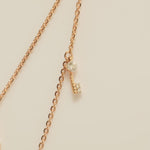 Load image into Gallery viewer, Lock & Key Diamond Necklace, 14k Solid Gold, Natural Diamonds, Dual Tone Charm Layered Stacking Necklace, Ready To Ship, IGI Certified