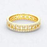 Load image into Gallery viewer, Diamond Ring In 14K Gold, Eternity Band, Natural Diamonds, StackableRing, Ready To Ship, Women's Day Gift