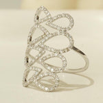 Load image into Gallery viewer, Pear Loop Cascade Diamond Ring, 14k Solid Gold Ring, Cocktail Diamond Ring, Natural Diamond, Statement Ring, Ready To Ship, Women's Day Gift