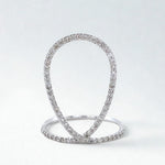 Load image into Gallery viewer, Pear Halo Diamond Ring, 14k Solid Gold Ring, Cocktail Diamond Ring, Natural Diamonds, Minimalist Ring, Ready To Ship, Women's Day Gift