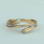 Load image into Gallery viewer, Diamond Ring in 14K Solid Gold , Natural Diamonds, , Everyday Jewelry Ready To Ship, Women's Day Gift