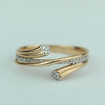 Load image into Gallery viewer, Diamond Ring in 14K Solid Gold , Natural Diamonds, , Everyday Jewelry Ready To Ship, Women's Day Gift