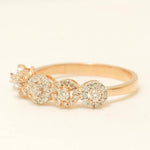 Load image into Gallery viewer, Diamonds Eternity Band Ring with Halo Setting, 14K Solid Gold, Natural Diamonds, Ready To Ship, Women's Day Gift