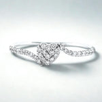 Load image into Gallery viewer, Heart Diamond Ring, 14k Solid Gold, Natural Diamonds, Proposal Ring, , Everyday Jewelry, Ready To Ship, Women's Day Gift