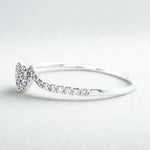 Load image into Gallery viewer, Heart Diamond Ring, 14k Solid Gold, Natural Diamonds, Proposal Ring, , Everyday Jewelry, Ready To Ship, Women's Day Gift