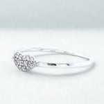 Load image into Gallery viewer, Heart Diamond Ring, 14k Solid Gold, Natural Diamonds, Proposal Ring, Everyday Wear Stackable Jewelry, Ready To Ship, Women's Day Gift