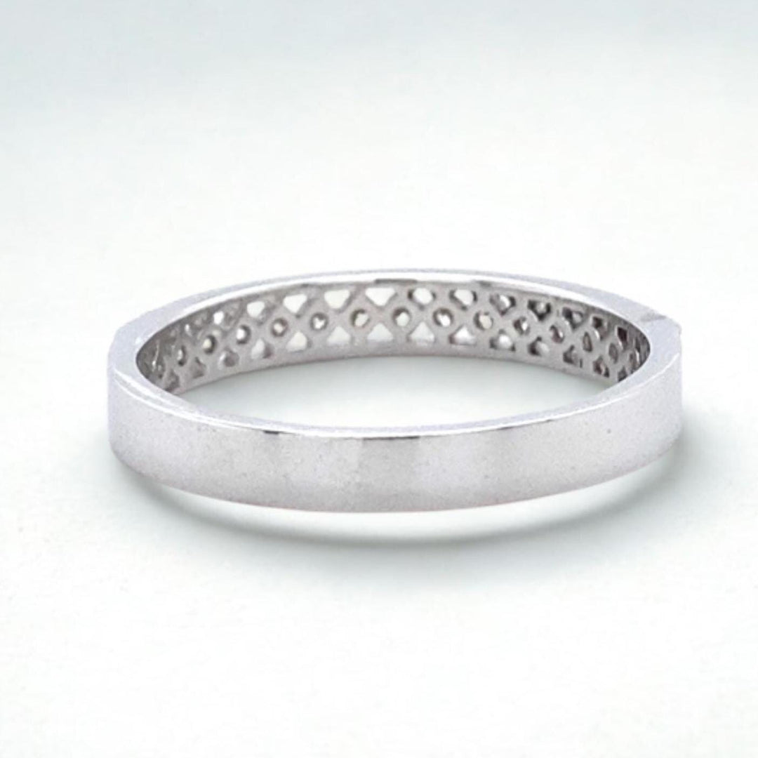 Round Diamond Eternity Band Ring, 14k Solid Gold, Natural Diamonds, Supporting Stacking Band, Everyday Minimalistic Jewelry, Ready To Ship