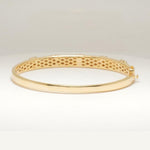 Load image into Gallery viewer, Bar Cluster Natural Diamond Bangle Bracelet, 14k Solid Gold Illusion Geometric Cuff Jewellery, Certified Jewelry