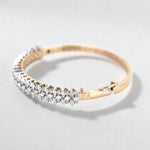 Load image into Gallery viewer, Floral Diamond Bracelet In 14k Solid Gold, Cluster Half Eternity Bracelet With Marquise Natural Diamonds, Ready To Ship, Women's Day Gift