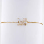 Load image into Gallery viewer, Joy Diamond Bracelet, 14k Solid Gold, Natural Diamonds, Affirmation Jewelry, Everyday Diamond Jewelry, Ready To Ship, Women's Day Gift