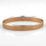 Load image into Gallery viewer, Geometric Halo Natural Diamond Cuff Bracelet; 14k Solid Gold Illusion Adjustable Bangle, Certified Jewelry