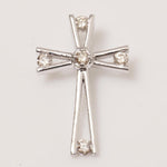 Load image into Gallery viewer, Diamond Cross Pendant in 14k Solid Gold, Bezel Set Natural Diamond, IGI Certified, Cross Adjustable Necklace, Everyday Jewelry, Gift For Her