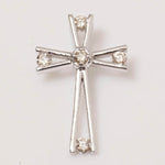 Load image into Gallery viewer, Diamond Cross Pendant in 14k Solid Gold, Bezel Set Natural Diamond, IGI Certified, Cross Adjustable Necklace, Everyday Jewelry, Gift For Her