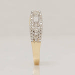 Load image into Gallery viewer, Solitaire Engagement ring, 14k Solid Gold, Natural Diamonds, Two-Toned Ring, Bridal Jewelry, Promise Ring, Wedding Diamond Band