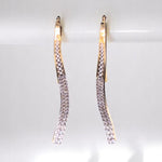 Load image into Gallery viewer, Diamond Dangle Earrings in 14k Solid Gold, Bridal Earrings, Natural Diamonds, Gift for Ready To Ship, Women's Day Gift