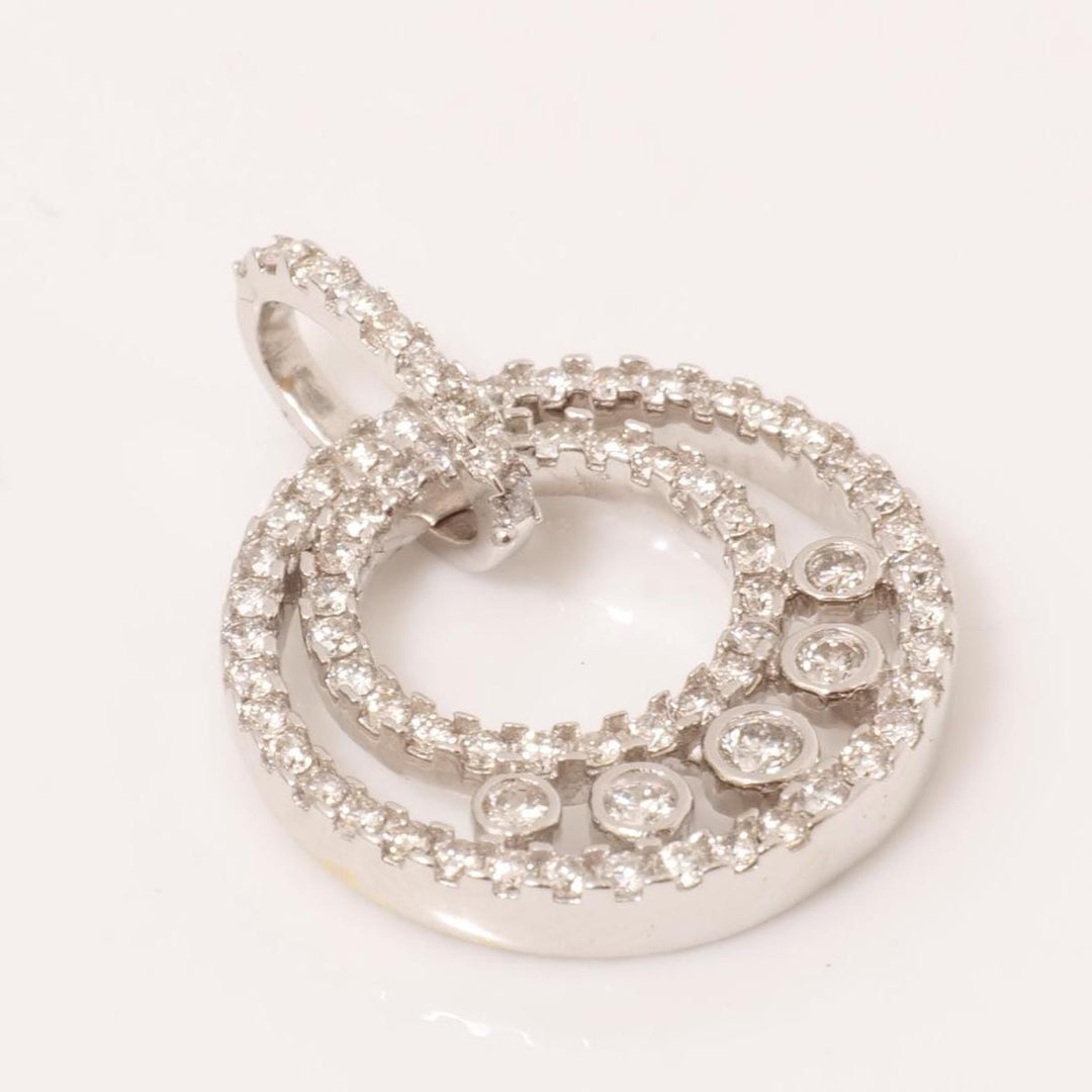 Circle Diamond Halo Pendant, 14k Solid Gold, Natural Diamonds, Bezel Set Necklace, Everyday Minimalistic Stackable Pendant