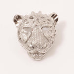 Load image into Gallery viewer, Panther Head Natural Diamond Pendan: 14k Solid Gold Hip Hop Animal Necklace, Certified Jewelry