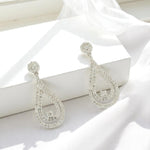 Load image into Gallery viewer, Teardrop Natural Diamond Drop Earrings: 14k Solid Gold Dangle Earrings, IGI Certified, Ready To Ship