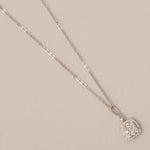 Load image into Gallery viewer, Halo Cushion Diamond Necklace, 14k Solid Gold, Natural Diamonds, Cluster Set Everyday Chain Pendant, Minimalist Stackable Jewelry