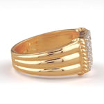 Load image into Gallery viewer, Square Grid Men's Diamond Ring | 14k Gold | Handmade Jewelry | Natural Diamonds | Gift for Him | Statement Ring