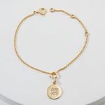 Load image into Gallery viewer, Aquarius Horoscope Birth Sign Charm, 14k Solid Gold, Natural Diamonds, Zodiac Constellation Everyday Jewelry, Astrology Gift