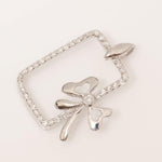 Load image into Gallery viewer, Bow Frame Natural Diamond Pendan:, 14k Solid Gold Layering Minimalist Necklace, IGI Certified, Ready To Ship