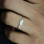 Load image into Gallery viewer, Heart Diamond Ring, 14k Solid Gold, Natural Diamonds, Proposal Ring, Everyday Wear Stackable Jewelry, Ready To Ship, Women's Day Gift