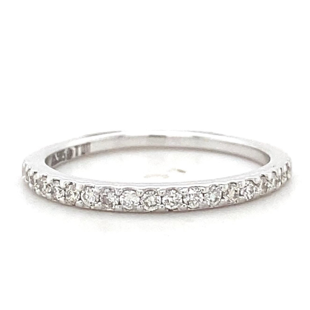 Pave Diamond Eternity Band, 14k Solid Gold, Natural Diamonds, Stackable Minimalistic Ring, Everyday Jewelry, Ready To Ship