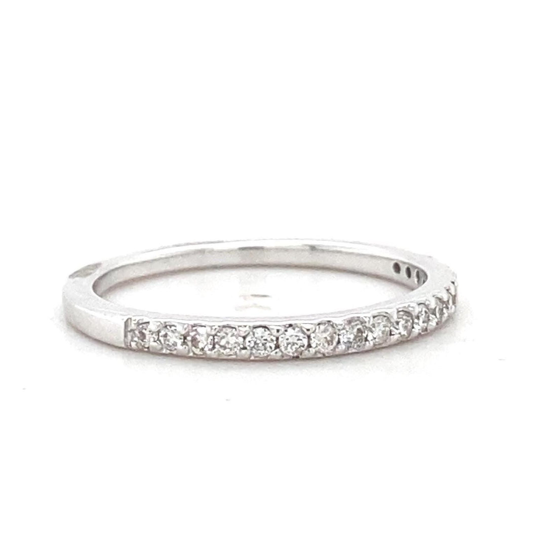 Pave Diamond Eternity Band, 14k Solid Gold, Natural Diamonds, Stackable Minimalistic Ring, Everyday Jewelry, Ready To Ship