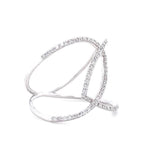 Load image into Gallery viewer, Intertwined Diamond Loop Band Ring, 14k Solid Gold, Criss Cross Ring, Natural Diamonds, Statement Jewelry, Ready To Ship