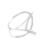 Load image into Gallery viewer, Intertwined Diamond Loop Band Ring, 14k Solid Gold, Criss Cross Ring, Natural Diamonds, Statement Jewelry, Certified Jewelry