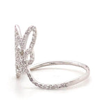 Load image into Gallery viewer, Double Butterfly Diamond Ring, 14k Solid Gold, Natural Diamonds, Animal Jewelry, Everyday Minimalist Ring, Statement Ring, Ready To Ship