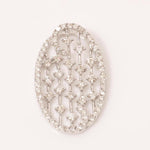 Load image into Gallery viewer, Oval Diamond Pendant, 14k Solid Gold, Natural Diamonds, Minimalist Pendant, Stacking Geometric Jewelry, Everyday Statement Necklace