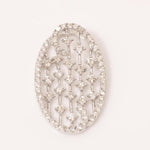 Load image into Gallery viewer, Oval Diamond Pendant, 14k Solid Gold, Natural Diamonds, Minimalist Pendant, Stacking Geometric Jewelry, Everyday Statement Necklace