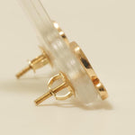 Load image into Gallery viewer, Puppy Diamond Kids Stud Earrings, Enamel Studs, 14k Solid Gold, Natural Diamonds, Everyday jewelry, Gift for toddlers/girls, Ready to Ship