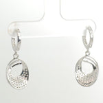 Load image into Gallery viewer, Oval Drop Diamond Dangle Earrings, 14k Solid Gold, Natural Diamonds, Bridal Statement Earrings, Everyday Earrings, Gift For Her