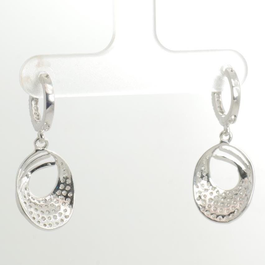 Oval Drop Diamond Dangle Earrings, 14k Solid Gold, Natural Diamonds, Bridal Statement Earrings, Everyday Earrings, Gift For Her