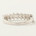 Load image into Gallery viewer, Marquise Natural Diamonds Band Ring: 14k Solid Gold Half Eternity Stack Jewellery, Certified Jewelry