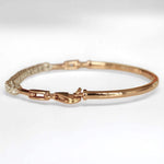 Load image into Gallery viewer, Half Eternity Diamond Bracelet, 14k Solid Gold, Diamond, Natural Diamonds, Stackable Statement Bracelet, Everyday Minimalistic Jewelry