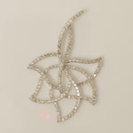 Load image into Gallery viewer, Floral Diamond Pendant, 14k Solid Gold, Natural Diamond, Openwork Chain Necklace , Stackable Leaf Pendant, Minimalist Jewelry, Gift for Her