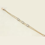 Load image into Gallery viewer, Heart Diamond Bracelet In 14k Solid Gold, Love Bracelet With Natural Diamonds, Gift for Women, Everyday Stackable Jewelry Gift For Her